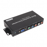 YPbPr VGA HD multimeedialiidese muundur 1080P videoheli muunduri adapter HDTV jaoks UK Plug