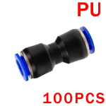 20/50/100TK Pneumaatilised Liitmikud Kiir&uuml;hendus &Otilde;huvooliku Toru &Uuml;hendused Plastik PU PY 4mm 6mm 8mm 10mm 12mm Sisse Surutav Pistik 4mm