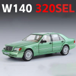 1:24 Mercedes-Benz W140 320SEL Klassikaline auto sulamist auto mudel Heli ja valgus Tagasit&otilde;mmatav Laste m&auml;nguasjade kollektsioon Trendikad kaunistused poistele s&uuml;nnip&auml;evakingitus