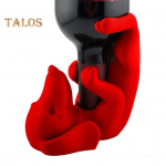 Taksikoer Veinipudelihoidja PLA Koerafiguur &Otilde;llepudeli Esitlusstend Korraldusalus Kodu K&ouml;&ouml;gi Baar S&ouml;&ouml;gilaud Lauaplaadi Dekoratsioon roosa punane v&auml;rv