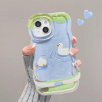 Ins Ujuv Part Sobib iPhone16 iPhone 15 Telefoni&uuml;mbris Armas Kukkumisvastane 14 Topeltjalg 13 Suvi 12 Redmi K40/K40 Pro