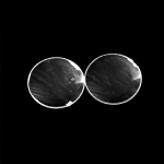 2 tk kartongist virtuaalreaalsuse Vr kaksikkumerad l&auml;&auml;tsed, ainult 25 mm x 45 mm