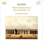 CD JOSEPH HAYDN - JEN? JAND? - Klaverisonaadid Vol. 6 (nr. 20 Ja 3 8553364 Naxos 1997 Saksamaa Klassikaline Kasutatud