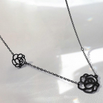 Korea kameelia kaelakeed gooti must roos l&uuml;hike kaelakee kaelaketid Choker