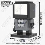 MOOXI Anime Seeria Skibidi Tualeti Figuurid Operaator Lahingurobot Ehitusklotsid Mudel MOC Klotsid DIY Montessori M&auml;nguasjad Laste Kingitused