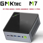 GMKtec M7 AMD R7 Pro 6850H M&auml;nguri Mini PC 8-tuumaline 16-l&otilde;ngaline 32GB DDR5 1TB SSD M&auml;nguri Lauaarvuti Mini Arvuti PC Oculink Pesa 8G RAM 256GB ROM must