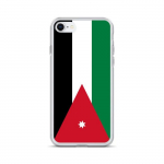 Coque pour iPhone - PIXELFORMA - iPhone 8 - Drapeau de la Jordanie - Silikoonist supp - Design l&eacute;ger