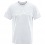 Mountain Bike Heartbeat Funny Mtb Dirt Bike Meeste T-s&auml;rk Hip Hop vabaaja topid Summer Street T s&auml;rk Suur puuvillane l&uuml;hikeste varrukatega S