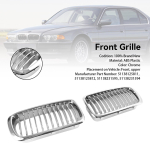 2 tk Kroomitud Eesmised Neerukujulised Iluv&otilde;red Sobivad BMW 7. Seeriale E38 1994-2001 gray