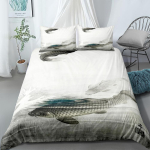 Karpide tiigis tekikottide komplekt UK &Uuml;ksik Kahekohaline Queen US Kaksik T&auml;is Kuninglik Suurus Voodipesu Komplekt 140x210cm white