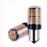HooMoo S25 &Uuml;ksik (Py21W 1156 BAU15S) LED suunatuli, Kollane, Oranž, Erinev pinni nurk, S25 single amber pin oranž