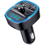 TRANSMETTEUR FM DE VOITURE Bovon Transmetteur FM Bluetooth Bluetooth Lecteur MP3 Adaptateur Radio sans Fil Kit &Eacute;metteur FM Voiture