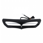 Mootorratta Batwingi tuuleklaasi tuulutusava kaunistuse aktsent LED-valgusti Harley Touring Electra Street Glide FLHTCU Tri Glide Ultra 2014&ndash;2022 jaoks must