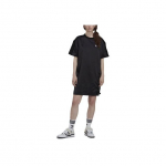 Adidas Originals Trefoil SS22 K&uuml;ljel&otilde;hikuga Pingutusn&ouml;&ouml;riga Klassikaline KolmeTriibuga L&uuml;hikeste Varrukatega Kleit Naiste Kleit Must HK5079 S