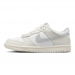 Nike Dunk Low GS Phantom Light Silver Laste tossud Kreemjas valge FB9109-109 36