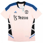 Adidas Manchester United M&auml;ngija Versioon Logo Prindiga Treening Spordis&auml;rk L&uuml;hikeste Varrukatega Jalgpallis&auml;rk Unisex Topp J&auml;&auml;-Roosa HT4285 M