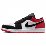 Air Jordan 1 Low SE Black Toe Unisex tossud Valge Gym-Red IB8971-106 47.5
