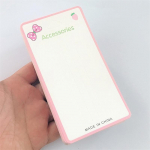 50 tk. Roosa vibu kuvakaardid juuksek&uuml;&uuml;si klambri jaoks paberkaart peakatete pakettkaart juuksekaunistustega isetehtud ehete pakend papp