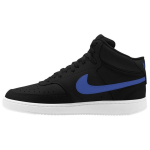 Nike Court Vision Mid Retro Vabaaja libisemiskindlad l&ouml;&ouml;gisummutavad vastupidavad k&otilde;rge s&auml;&auml;rega tossud Meeste tossud Must Sinine CD5466-007 42.5