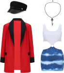 Anime Vivian Wardi Cosplay Kost&uuml;&uuml;m Film Pretty Woman Halloween Rollim&auml;ngu R&otilde;ivad Peokleit Kost&uuml;&uuml;m Naised XL 55-60kg beež
