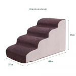 Lemmikloomitrepid ja kaldtee: Eemaldatavad, Pestavad Vahtast Astmed Kassidele ja Koertele, Ideaalne Voodite ja Diivanite jaoks