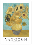 Plakat van gogh złote słoneczniki 30x40 cm