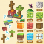 Magnetilised ehitusklotsid M&auml;nguasjad DIY Minu Magnetism Kuubiku Maailma Arhitektuuri Komplekt Sensoorsed V&auml;ikelapsed Ehitusm&auml;nguasjad Lastele Kingitus