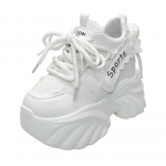 Mood Uued Kevadised Tursked Tossud Naised S&uuml;gis Paks Tald Platvorm Tossud K&otilde;rgust Suurendavad Sportlikud Isa Kingad Naine Vabaaja Kingad 34 mustjasvalge