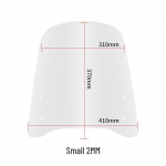 Tuulekindel l&auml;bipaistev tuuleklaas elektrijalgratastele, mootorratastele ja kolmerattalistele Small 2mm + Bracket