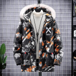 Meeste talvine vabaaja kapuutsiga Parka 12XL suures suuruses joped Meeste moodne paksendatud jakk mantel Meeste &uuml;ler&otilde;ivad 6XL oranž