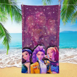 K-POP R&auml;tikud D-Demon-Hunters Mikrokiud Liivavastane Kiiresti Kuivav Vannir&auml;tik Parimad S&uuml;nnip&auml;evakingitused T&uuml;drukutele Naistele Ujumispeoks 100x200cm&1pc