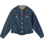 Levis Ameerika Mugav Lihtne L&uuml;hike &Uuml;mmarguse Kaelusega Pikkade Varrukatega Denim Jakk Naiste jakid 001T6-0001 S