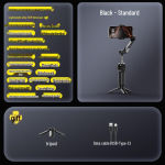 Oikawa Smart X2 k&auml;eshoitav stabilisaator: Kolmeteljeline mobiilstabilisaator AI-j&auml;lgimisega otse&uuml;lekanneteks