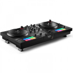 HERCULES DJCONTROL INPULSE T7 - Contr&ocirc;leur DJ motoris&eacute; noir avec deux platines