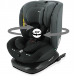 NANIA Si&egrave;ge auto isofix DUNE, Groupe 0/1/2/3, de 0 &agrave; 10 ans, 0-36 kg, 40-150 cm, R 129 &ndash; T&ecirc;ti&egrave;re r&eacute;glable - Inclinable - Pivotant -