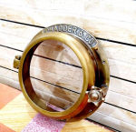 Porthole Antiikmessing aken porthole aken Raske kabiinilaev Porthole pruun