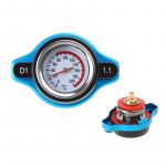 Auto mootorratta stiilne termoradiaator paagi kaane veetemperatuuri n&auml;idiku jaoks koos ohutu 0,9 baari / 1,1 baari / 1,3