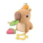 Fisher-Price-Mon Capybara C&acirc;lins-Peluche Anneau De Dentition Et Hochet - D&egrave;s 3 mois- HYR54