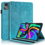 Tahvelarvuti &uuml;mbris Lenovo Idea Tab 11 jaoks Case tb336fu Reljeefne puu Klapp-rahakott Hoidikuga kate Funda Xiaoxin Pad 11 2025 jaoks Case tb335fc Idea Tab 11 tb336fu sinine