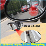 2 in 1 Car Blind Spot Mirror 360 Degree Rotation Dual Sided Blind Spot Mirror Parking Auxiliary Car Rear View 2pcs round mirror