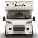 Suur seiklusnool K&auml;mping Rv kleebis Haagissuvila Haagissuvila Reisimine Avastage Jeepi linnamaasturi auto kere k&uuml;lje vin&uuml;&uuml;l 100cmwidex20cmhigh must