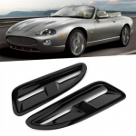 2x Auto esiosa kapoti &otilde;hutusavad l&auml;ikivmust ABS-plastikust asendus Jaguar XKR XK8 jaoks