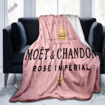 Champagne Moet &; Chandon Throw tekk Fashion Pehme ja mugav flanellist kohev tekk diivanvoodiks v&otilde;i telkimiseks 180x230cm