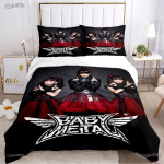 Babymetal kombinatsioon Aastaringselt Tekikott Tekk Voodipesukomplektid Pehme Tekikate ja Padjap&uuml;&uuml;rid &Uuml;he-/Kahekohaline/Queen/King EU Twin 135x200cm black