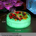 Youde KTV LED-valgustusega serveerimisalus