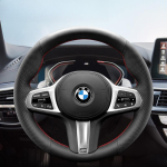 Hand-stitched blue line suede anti-slip Car Steering Wheel Cover For BMW M Sport G32 G20 G21 G16 X3 G01 X4 G02 Auto Parts style 3