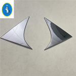 Car Door Rear View Window Spoiler Cover Trim Triangle ert Garnish Bezel Decor Panel Cover Trim For Hyundai Tucson 2016 - Chrome