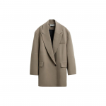 Zara X Maison Special Koost&ouml;&ouml; &Uuml;hev&auml;rviline Moodne Lihtne Mitmek&uuml;lgne Pikkade Varrukatega Bleiser Naiste bleiser Pruun 07792707737-33 XS-S(165/84A