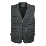 8XL 9XL 10XL Uus meeste vabaaja suvine suur puuvillane varrukateta vest paljude 16 taskuga Meeste mitme taskuga fotovest XXXL
