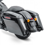 Sacoches rigides rallong&eacute;es Craftride pour Harley-Davidson Touring 2014-2025 - Noir brillant must